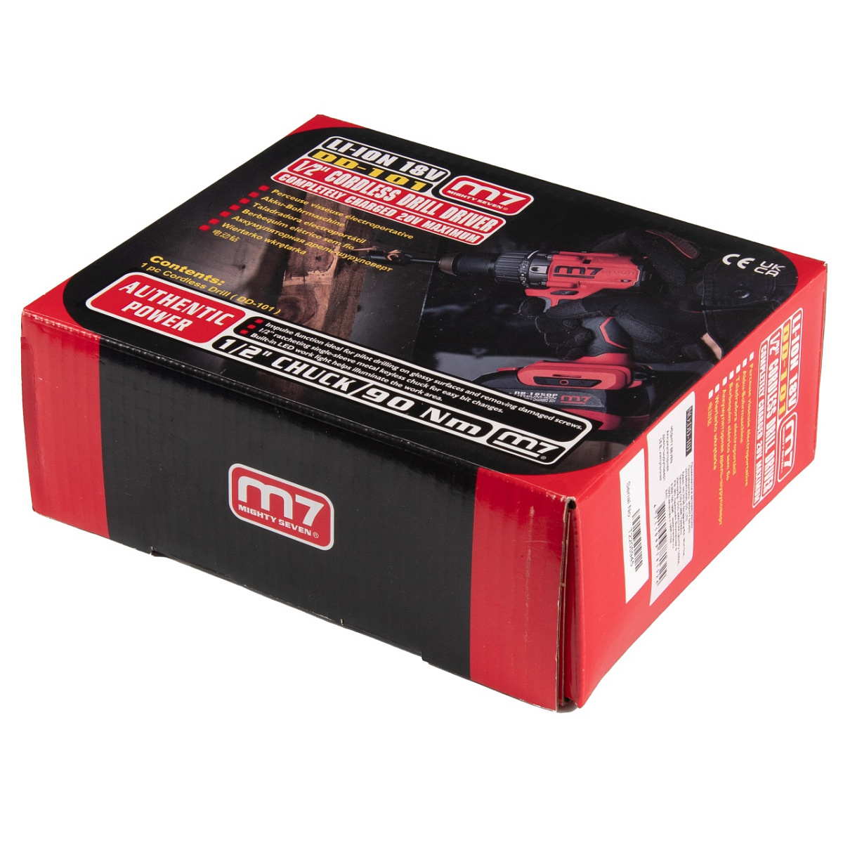 Аккумуляторная дрель-шуруповерт 18 В, импульсная, без аккумулятора и ЗУ