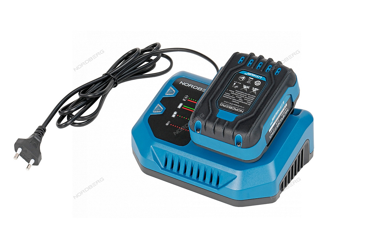 Гайковерт аккумуляторный, 1/2", 20В, 300Нм с 4A акк. и зар. уст-вом 4A, в чехле