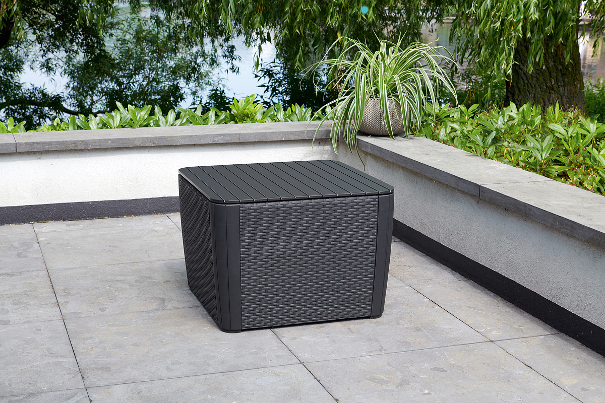 Стол-сундук Лузон Плюс (Luzon Plus Flat Wicker), графит 17208454