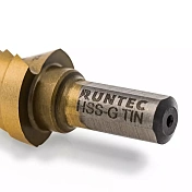 Сверло ступенчатое 4-22 мм, 10 ступеней, HSS-TiN Runtec  RT-DS4-22-10 3