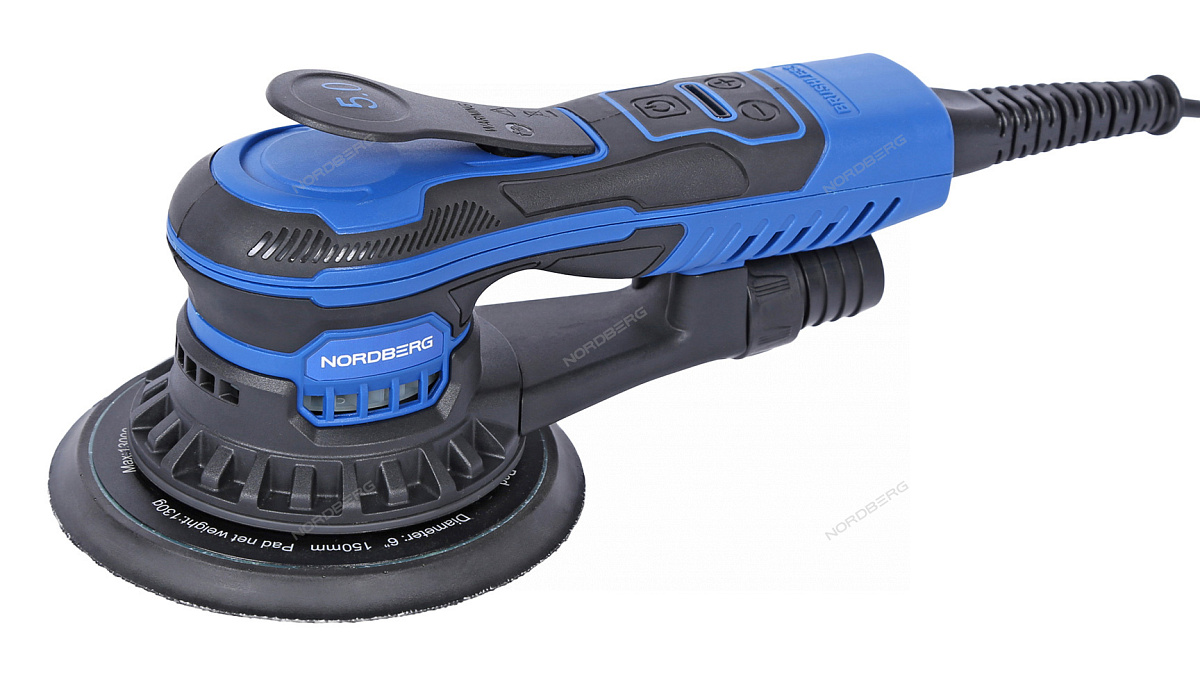 Шлифмашина эксцентриковая 5 мм, диск 150 мм, 4000-10000 об/мин, 350 Вт