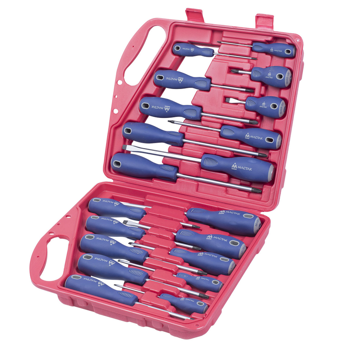 Набор отверток в пластиковом кейсе, 20 предметов 