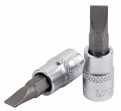 Головка торцевая 1/4" с вставкой Прямой (Шлиц - SL) Licota   2