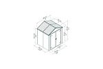 Хозблок RUBIKON 6x5 темно-серый