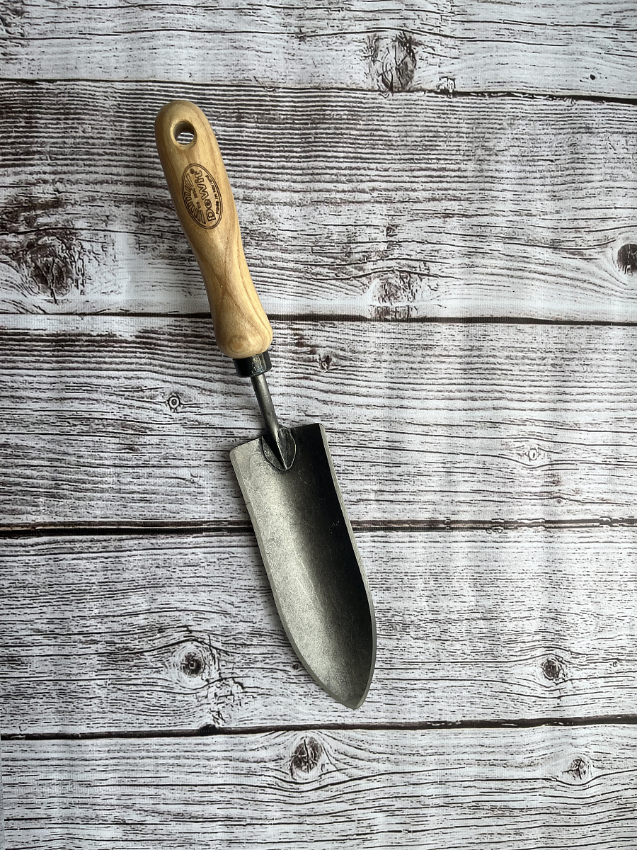 Совок садовый, пересадочный с кованым стальным узким полотном