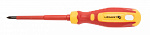 HOEGERT Отвертка изолированная крестовая PH1, 100 мм, 1000 V, сталь CrMo