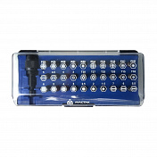 Набор вставок (бит) 1/4;, TORX, HEX, PZ, PH, SLOT, 31 предмет МАСТАК 058-00031C Мастак   058-00031C 2