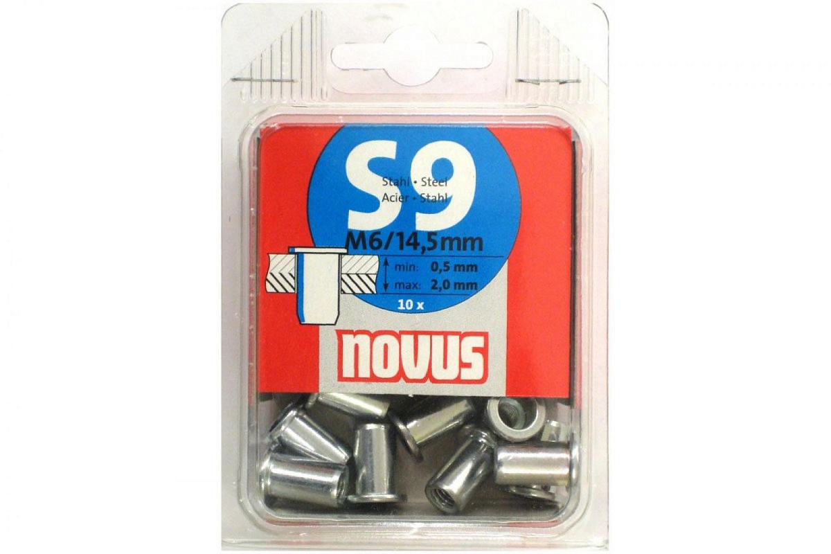 Заклепки потайные S9x14.5мм (10шт)