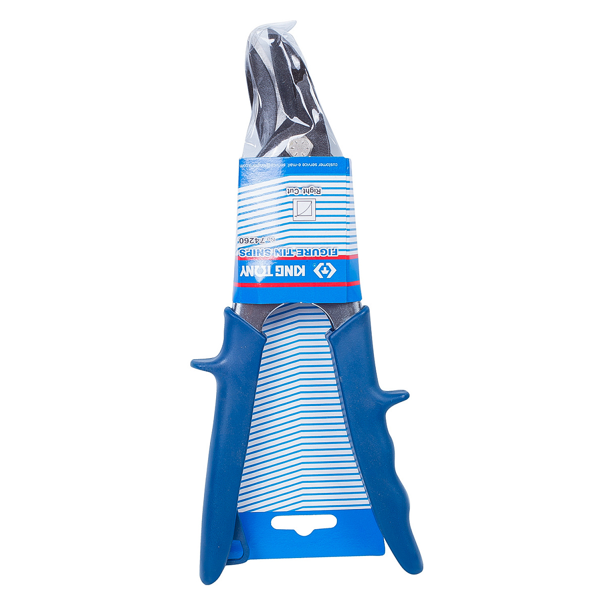 Ножницы по металлу 260 мм, правые, загнутые 