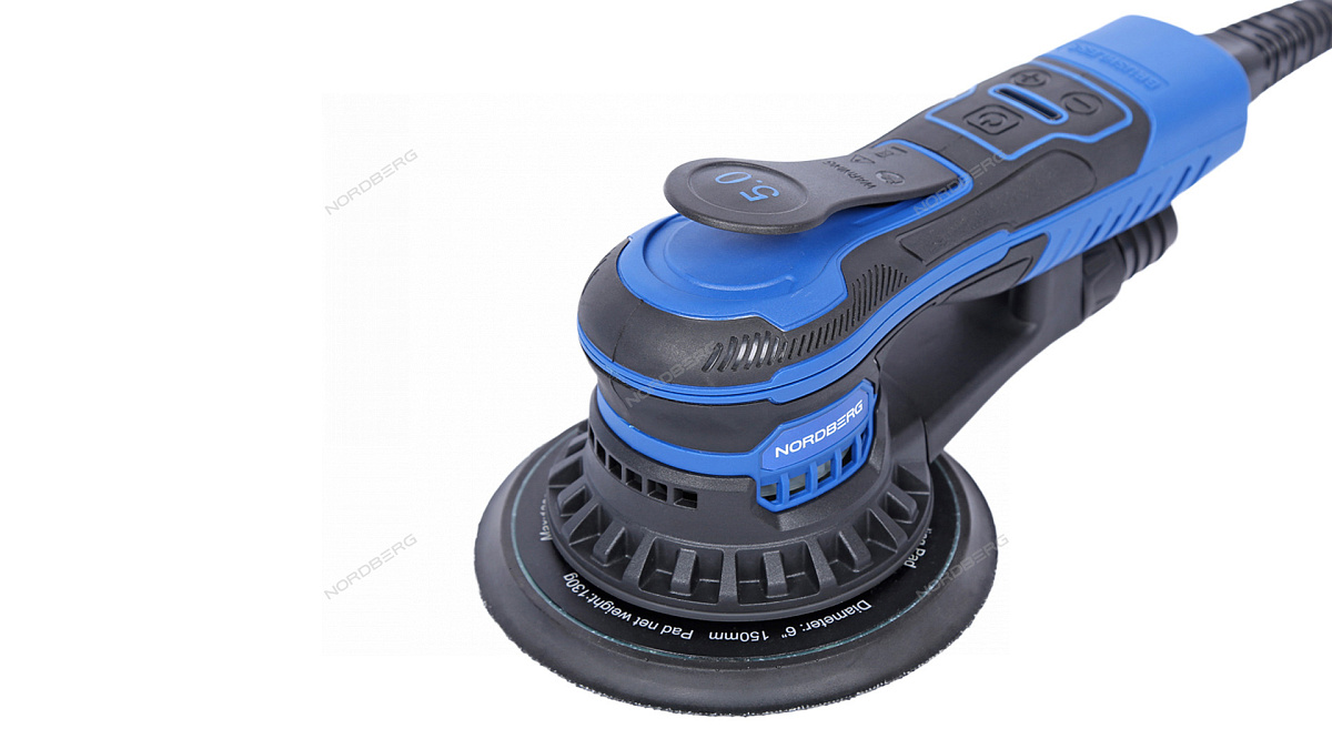 Шлифмашина эксцентриковая 5 мм, диск 150 мм, 4000-10000 об/мин, 350 Вт