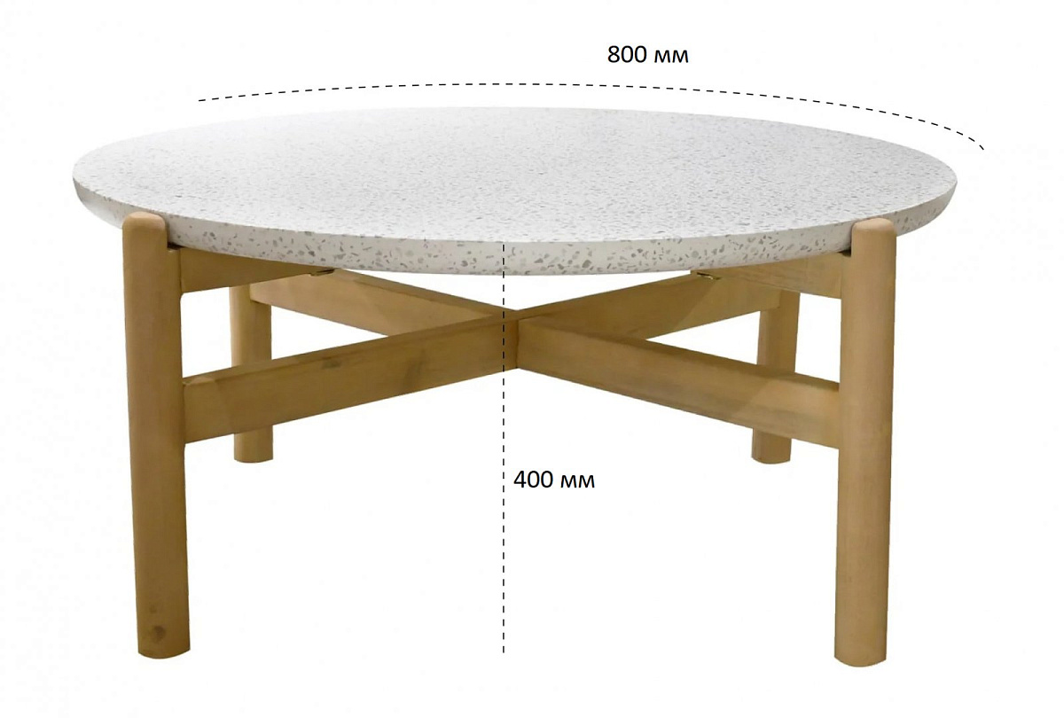 Комплект деревянной плетеной мебели Talara