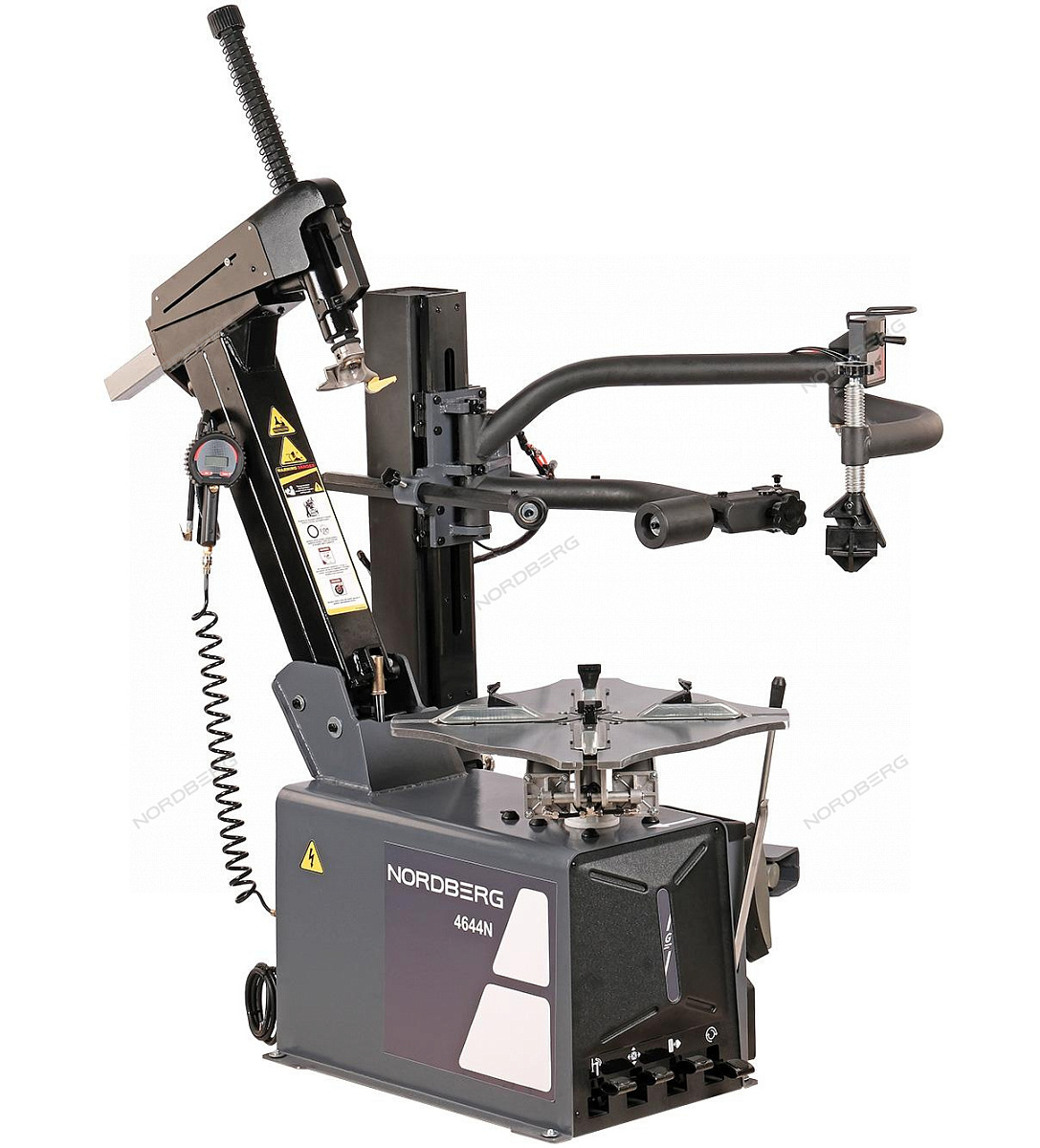 Станок шиномонтажный автомат, двускоростной, 220 В, серый + "Третья рука" 46H44N