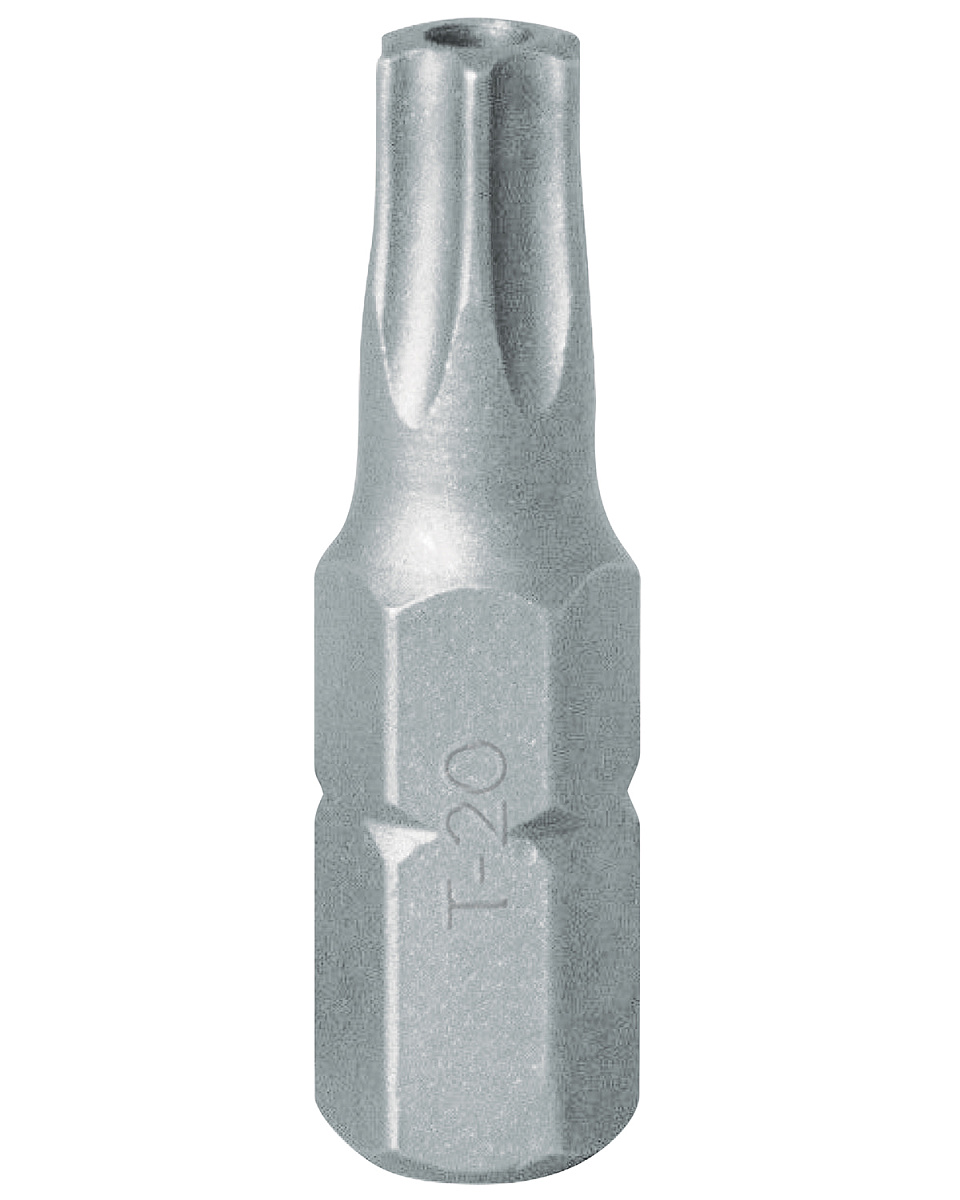 Вставка (бита) торцевая 1/4;, TORX, T20, L = 25, с отверстием KING TONY 102520U