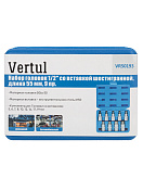 Набор головок 1/2″ со вставкой шестигранной, длина 55 мм, 9 пр. VERTUL  VR50193 2