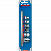 Набор торцевых головок 3/8", TORX Е-стандарт, E8-E18, 6 предметов  King Tony  3106PR
