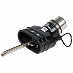 Насадка резиновая овальная с внутренним фиксатором на шланг D=75мм