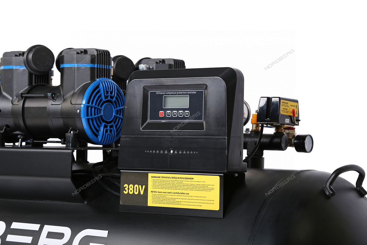 Компрессор безмасляный 380 В, ресивер 300 л, 1000 л/мин