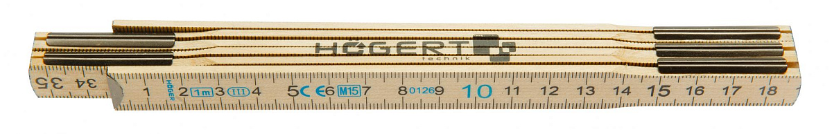 Метр складной деревянный 1м