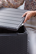 Стол с функцией хранения Виго (Vigo storage box) графит 2