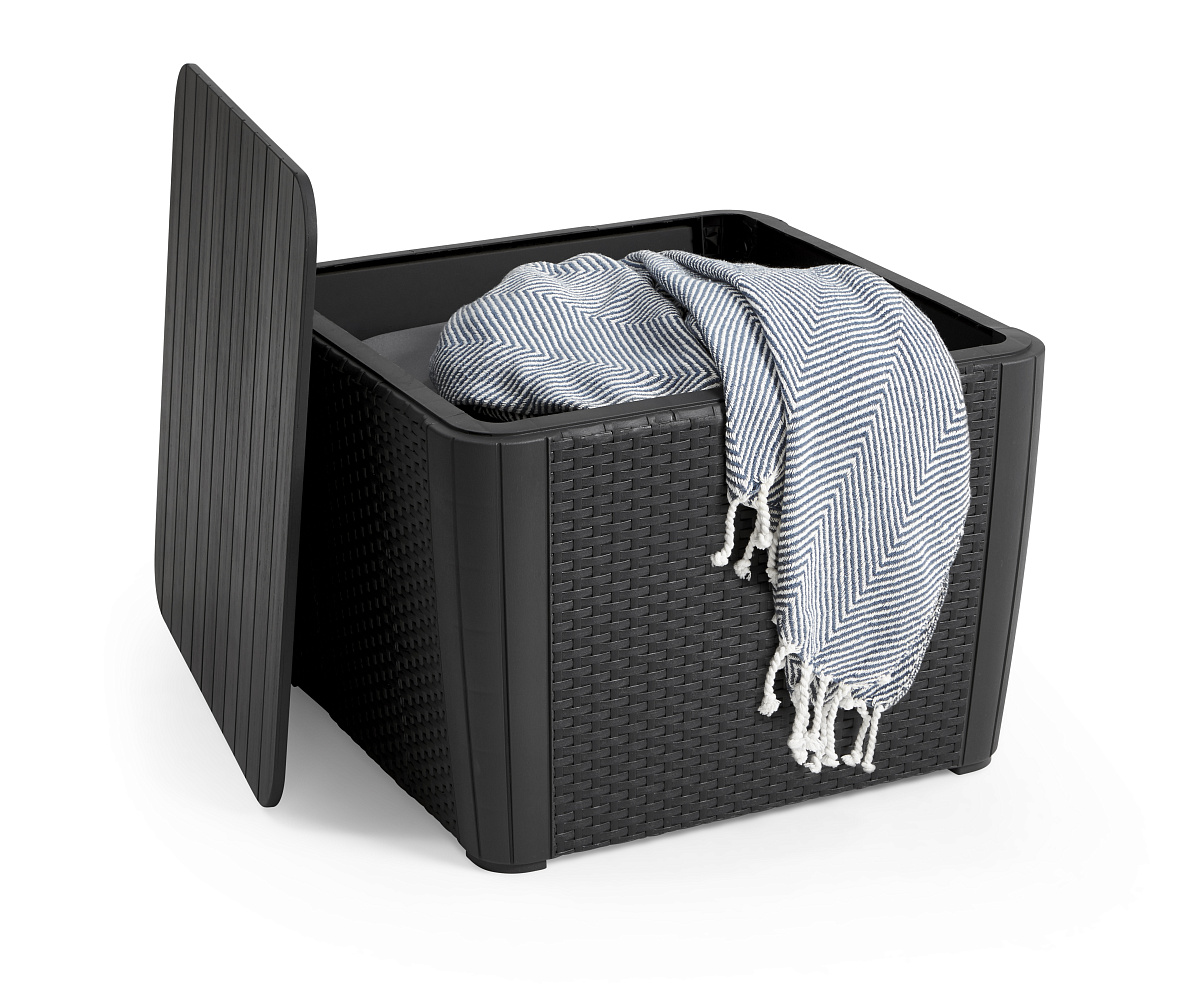 Стол-сундук Лузон Плюс (Luzon Plus Flat Wicker), графит 17208454