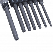Набор вставок (бит) с воротком-битодержателем 1/4;, TORX, T10-T40, L = 60 мм, 8 предметов KING  King Tony  2128PR 2